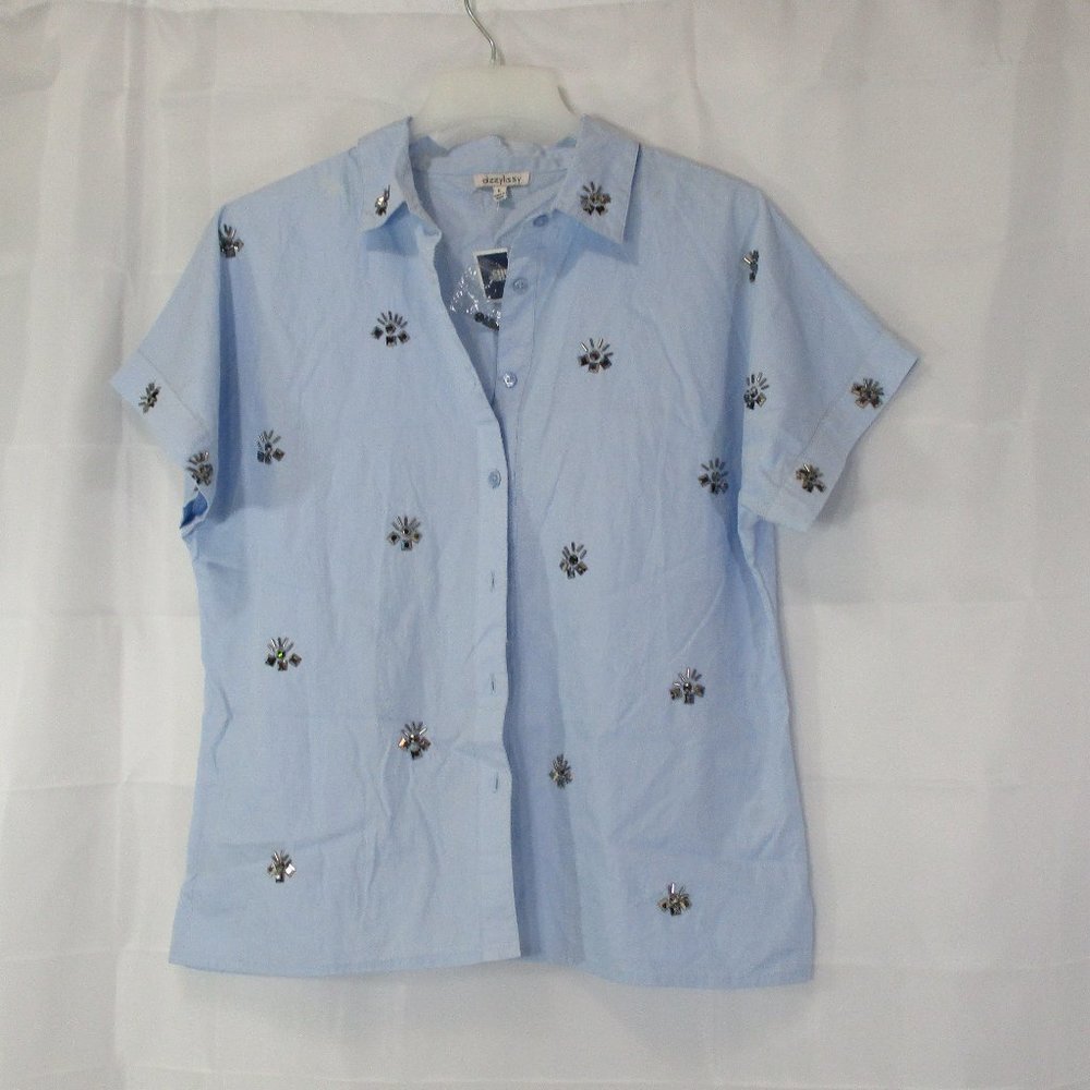 🔥NEW🔥 DIZZY LIZZY BUTTON DOWN TOP SIZE LARGE